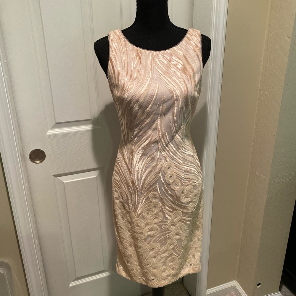 Calvin Klein Sequined Sheath Dress